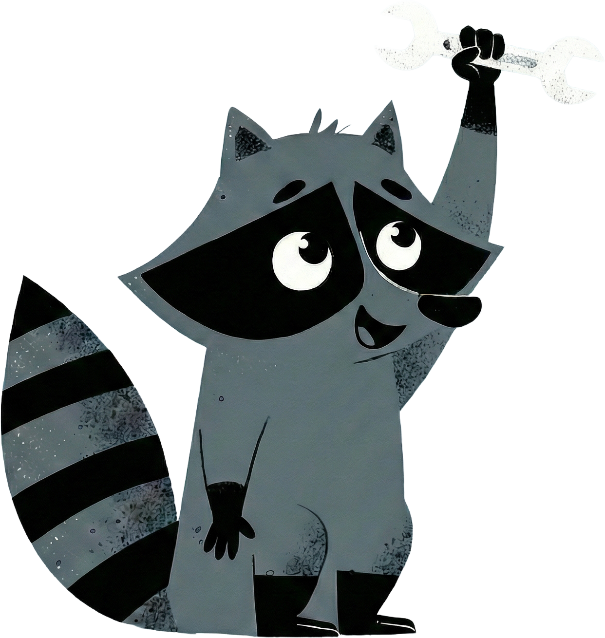 Raccoon mascot
